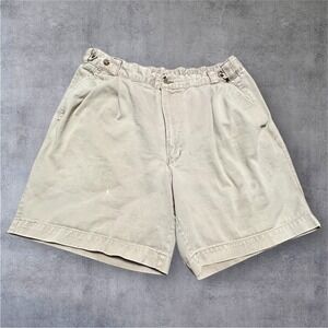 Generra Mens Collective Khaki Shorts Mens 34 Cotton Pleated Y2K Era - READ